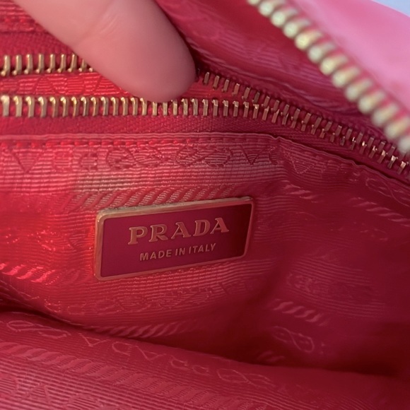 Prada Hot Pink Fiocco Bow Tessuto Nylon Crossbody - Picture 7 of 15